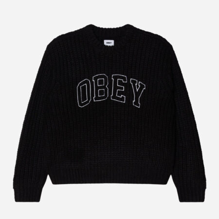 Obey Collegiate Sweatshirt - Black/Multi Obey Collegiate Sweatshirt - Black/Multi