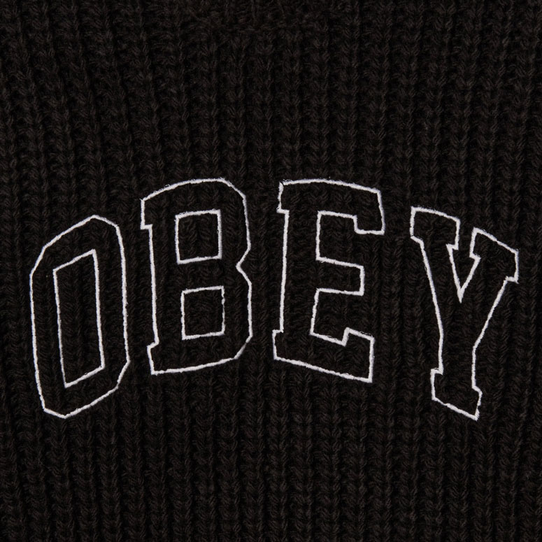 Obey Collegiate Sweatshirt - Black/Multi