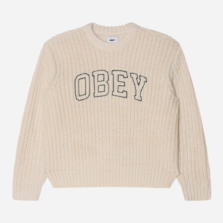 Obey Collegiate Sweatshirt - Whisper White/Multi Obey Collegiate Sweatshirt - Whisper White/Multi