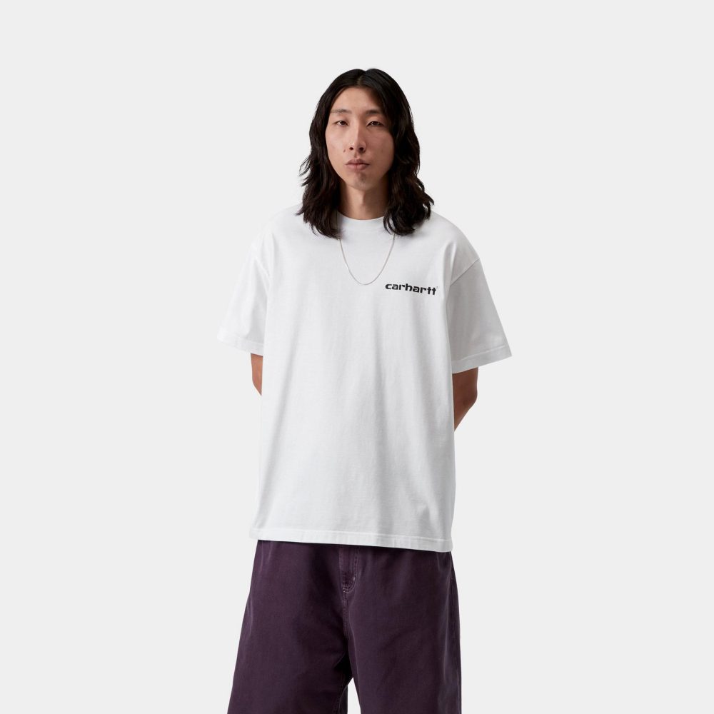 Carhartt WIP Archive Script Tee - White