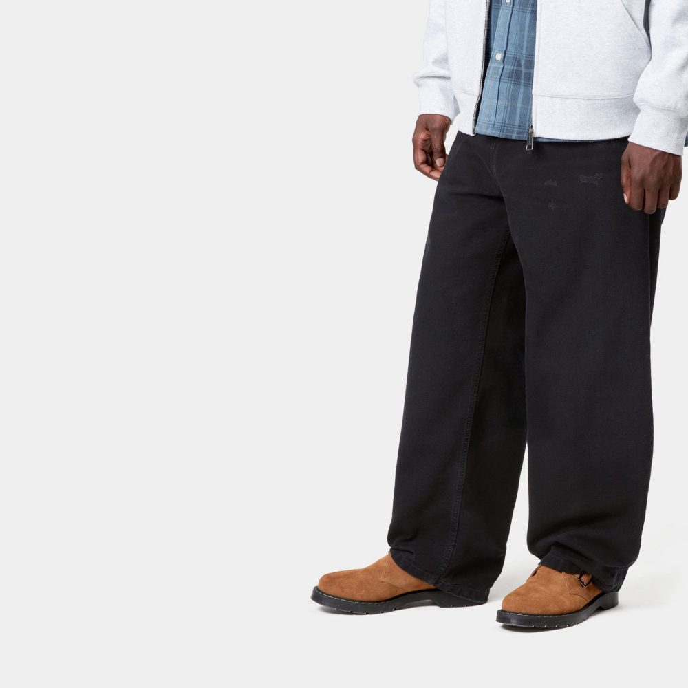 Carhartt WIP Brandon Pant - Black/Grind Wash