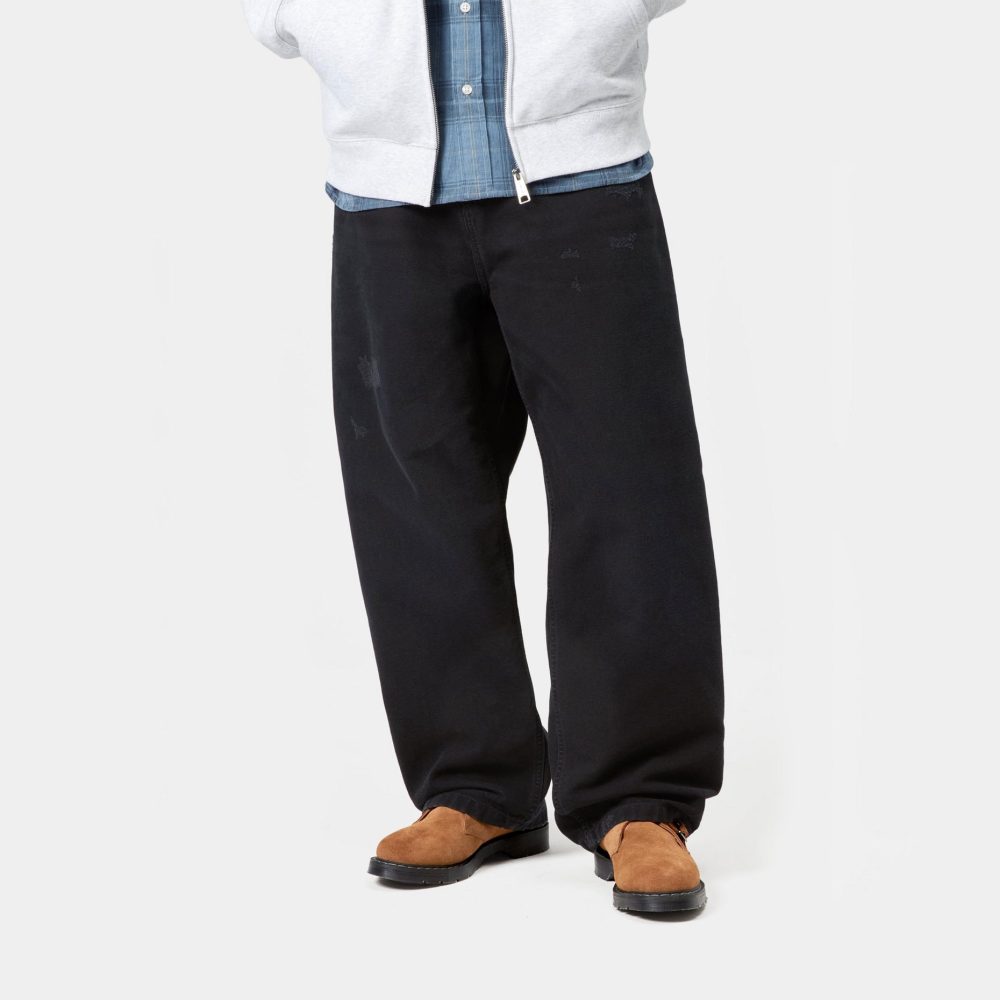 Carhartt WIP Brandon Pant - Black/Grind Wash