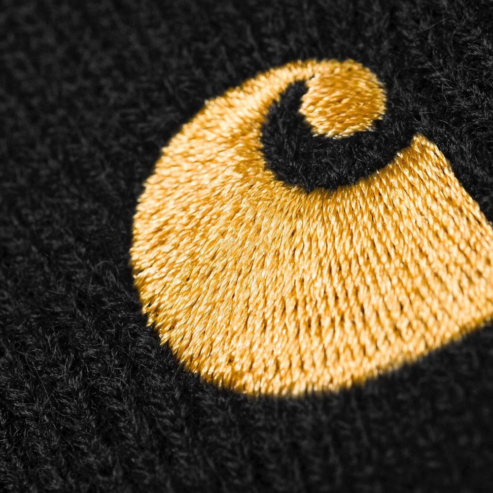 Carhartt WIP Chase Beanie - Black/Gold