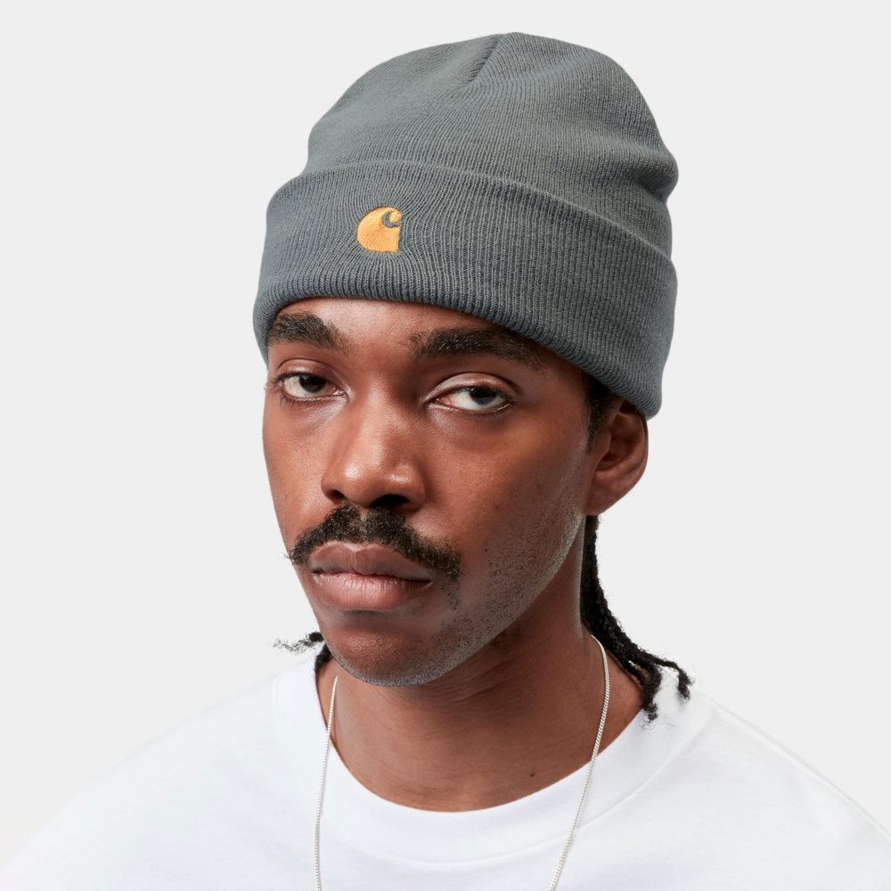 Carhartt WIP Chase Beanie - Velvet Green/Gold