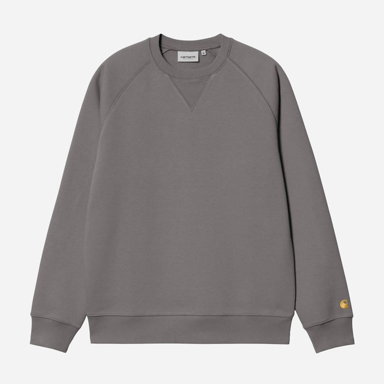 Carhartt WIP Chase Sweat - Porphyry/Gold Carhartt WIP Chase Sweat - Porphyry/Gold