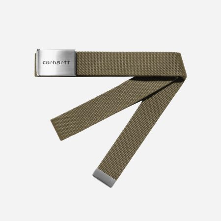 Carhartt WIP Clip Belt Chrome - Brass
