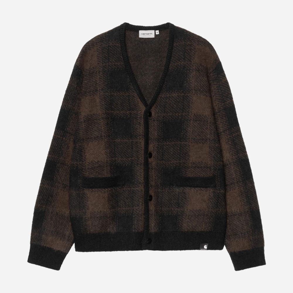 Carhartt WIP Everson Cardigan - Everson Jacquard/Black/Palisander