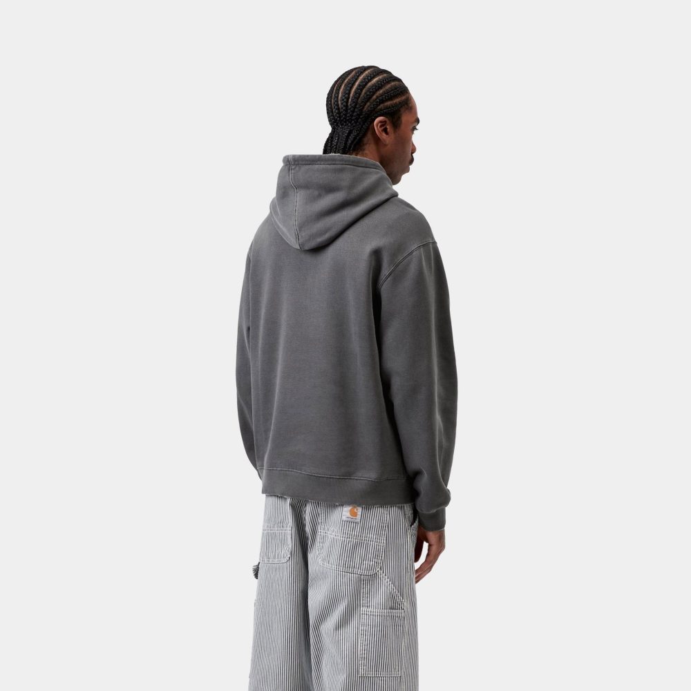 Carhartt WIP Hooded Torion Sweat - Black/Grind Wash
