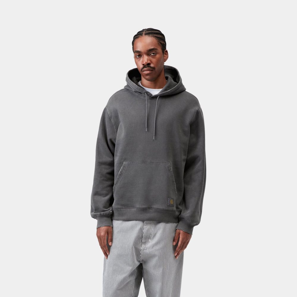 Carhartt WIP Hooded Torion Sweat - Black/Grind Wash