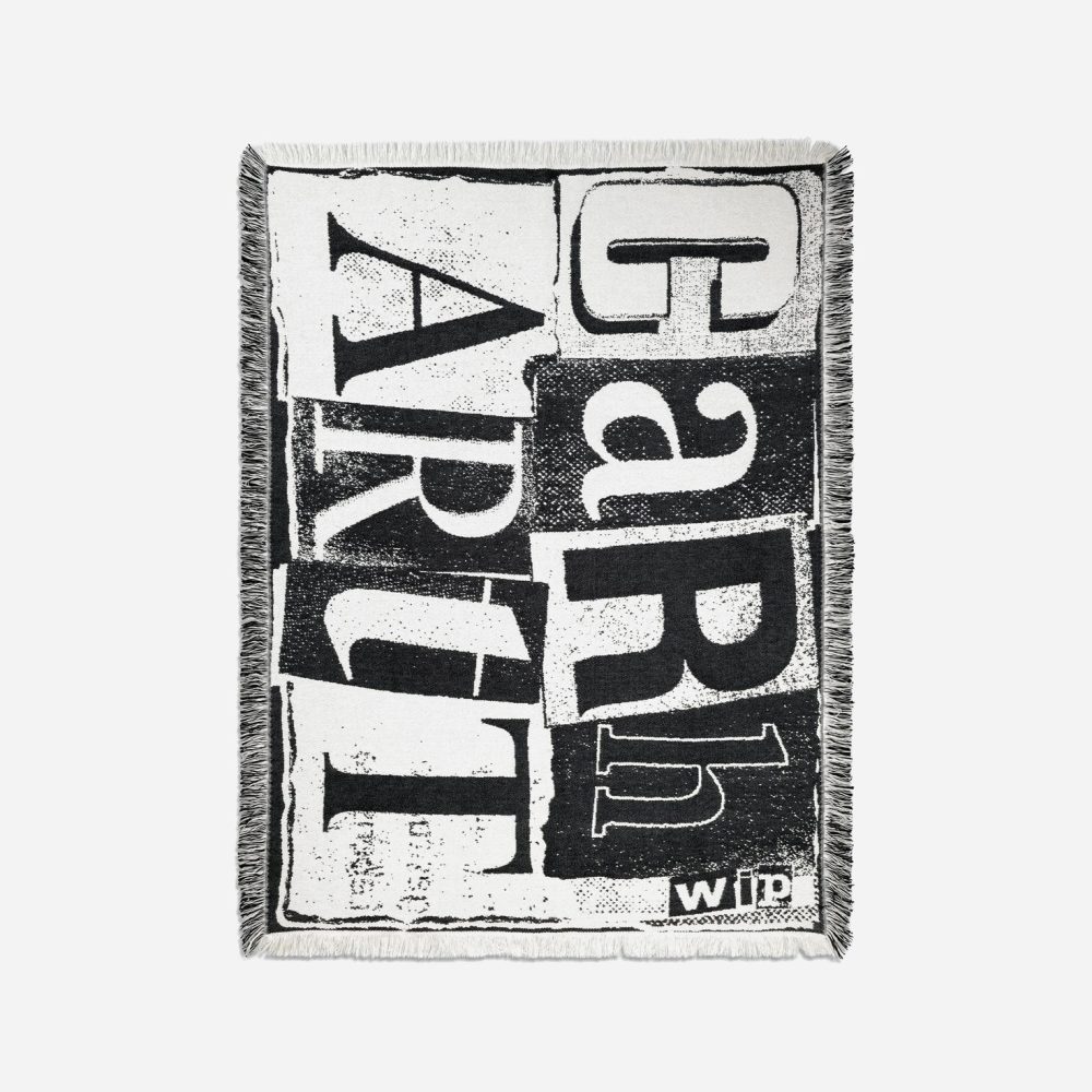 Carhartt WIP Letterpress Blanket - Black/Wax