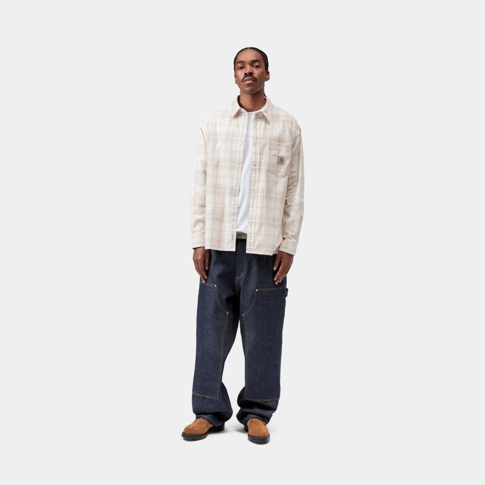 Carhartt WIP Long Sleeve Wilber Shirt - Wilber Check/Natural