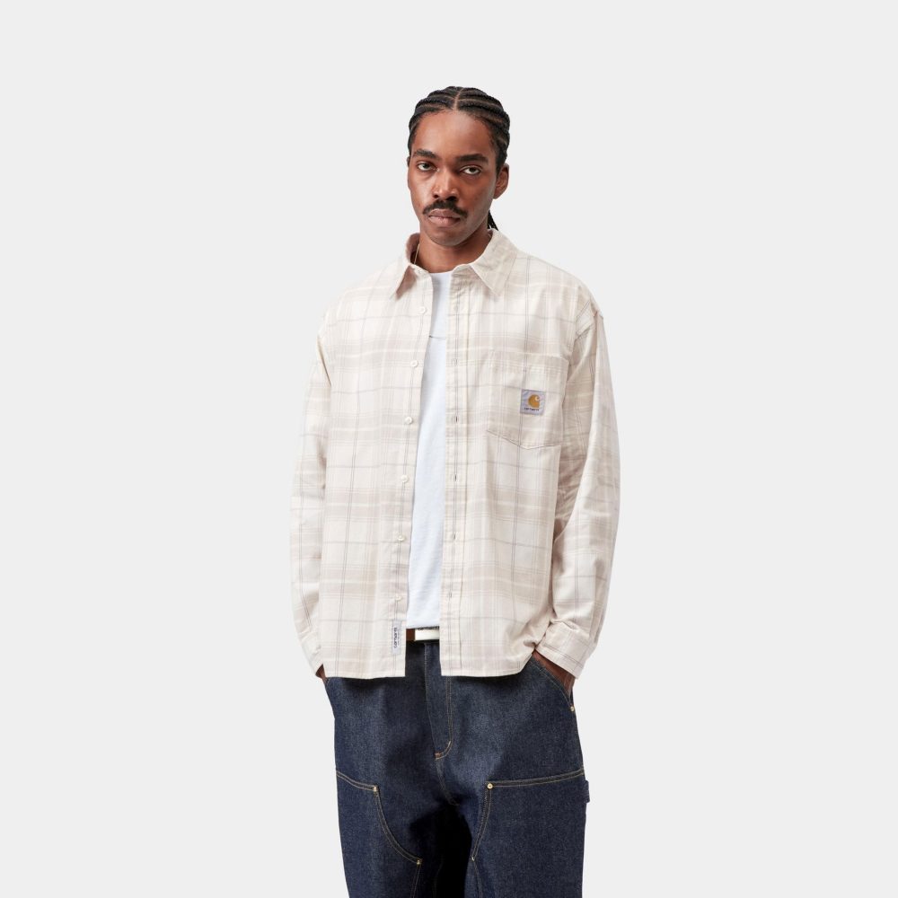 Carhartt WIP Long Sleeve Wilber Shirt - Wilber Check/Natural Carhartt WIP Long Sleeve Wilber Shirt - Wilber Check/Natural