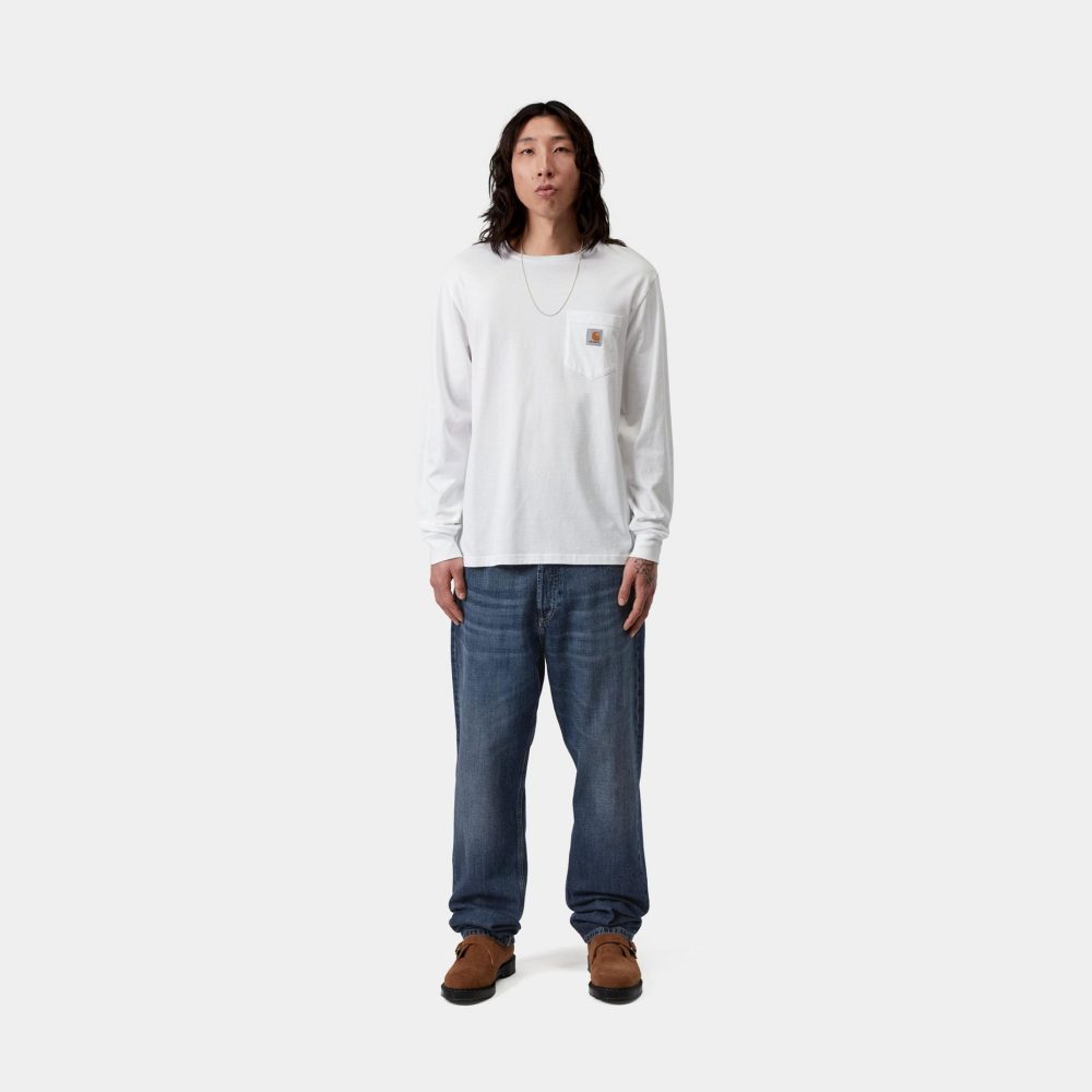 Carhartt WIP Marlow Pant - Blue/Dark Used Wash Carhartt WIP Marlow Pant - Blue/Dark Used Wash