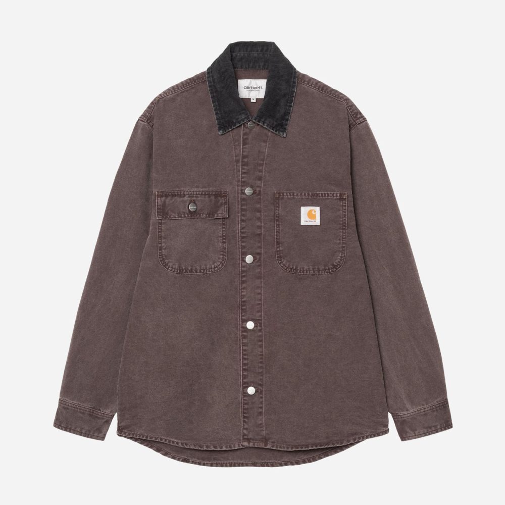 Carhartt WIP Mitch Shirt Jac - Palisander/Black/Dusky Canvas
