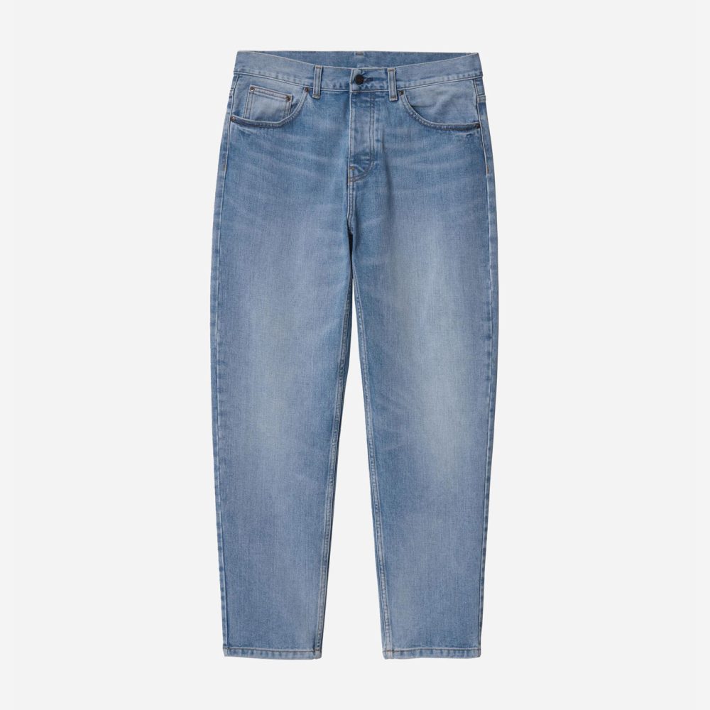 Carhartt WIP Newel Pant - Blue/Light Used Wash Carhartt WIP Newel Pant - Blue/Light Used Wash