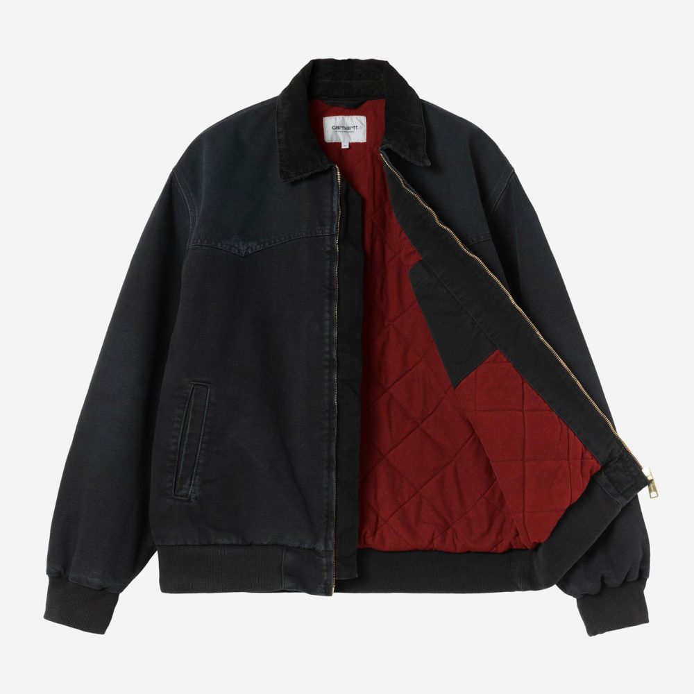 Carhartt WIP OG Santa Fe Jacket - Black/Black/Grind Wash