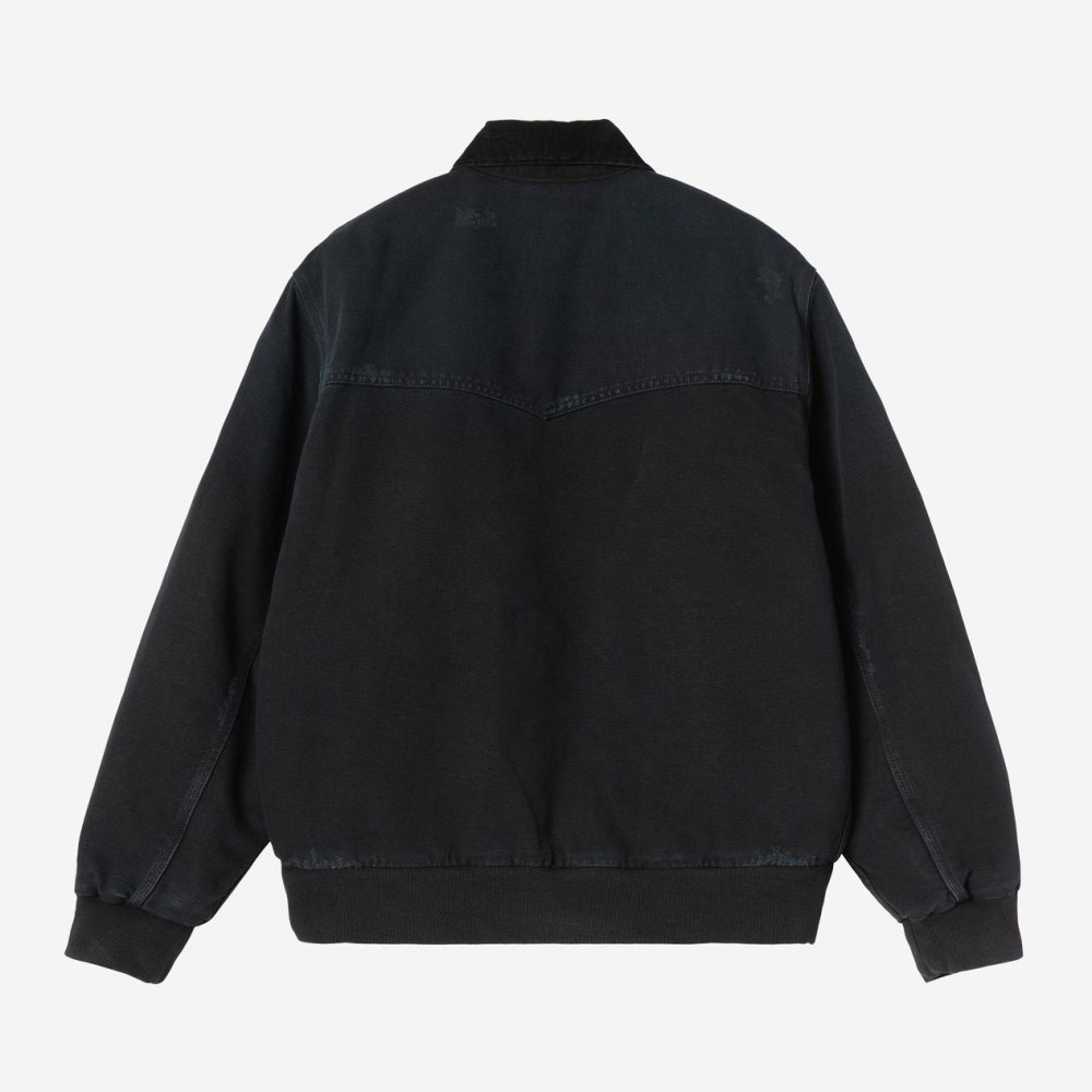 Carhartt WIP OG Santa Fe Jacket - Black/Black/Grind Wash