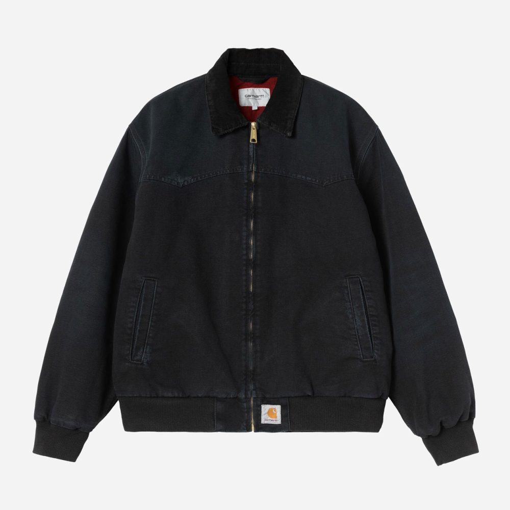 Carhartt WIP OG Santa Fe Jacket - Black/Black/Grind Wash