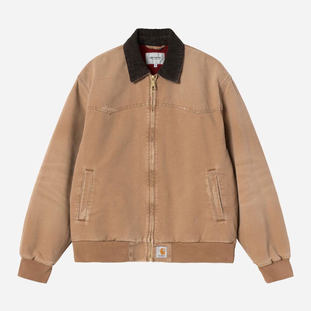 Carhartt WIP OG Santa Fe Jacket - Hamilton Brown/Tobacco/Grind Wash Carhartt WIP OG Santa Fe Jacket - Hamilton Brown/Tobacco/Grind Wash