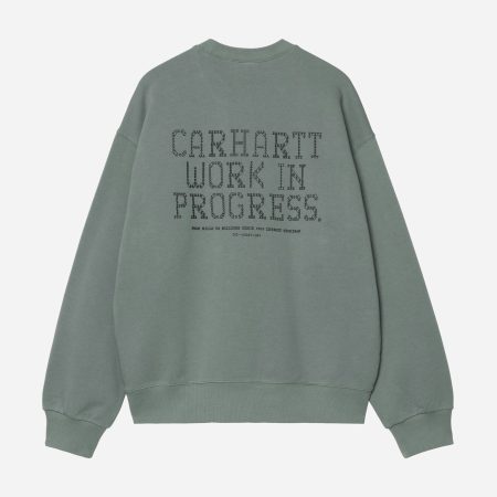 Carhartt WIP Punched Sweat - Velvet Green Carhartt WIP Punched Sweat - Velvet Green