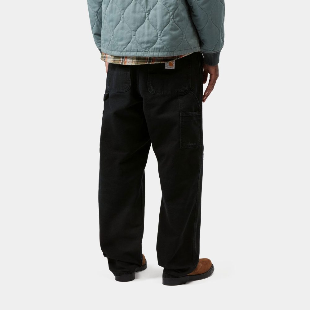 Carhartt WIP Single Knee Pant - Black/Grind Wash Carhartt WIP Single Knee Pant - Black/Grind Wash