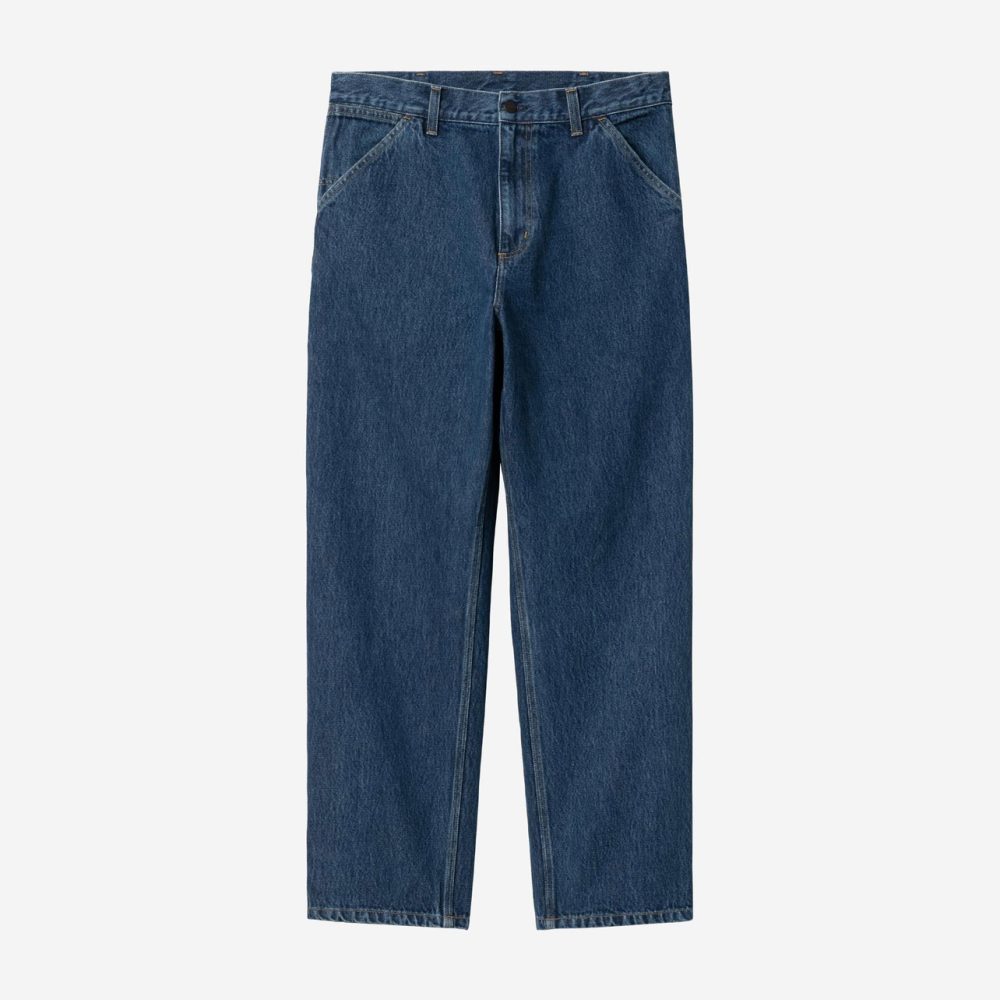 Carhartt WIP Single Knee Pant - Blue/Stone Washed