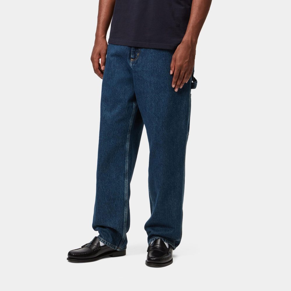 Carhartt WIP Single Knee Pant - Blue/Stone Washed
