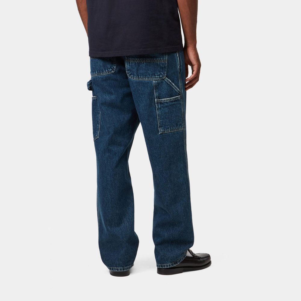 Carhartt WIP Single Knee Pant - Blue/Stone Washed