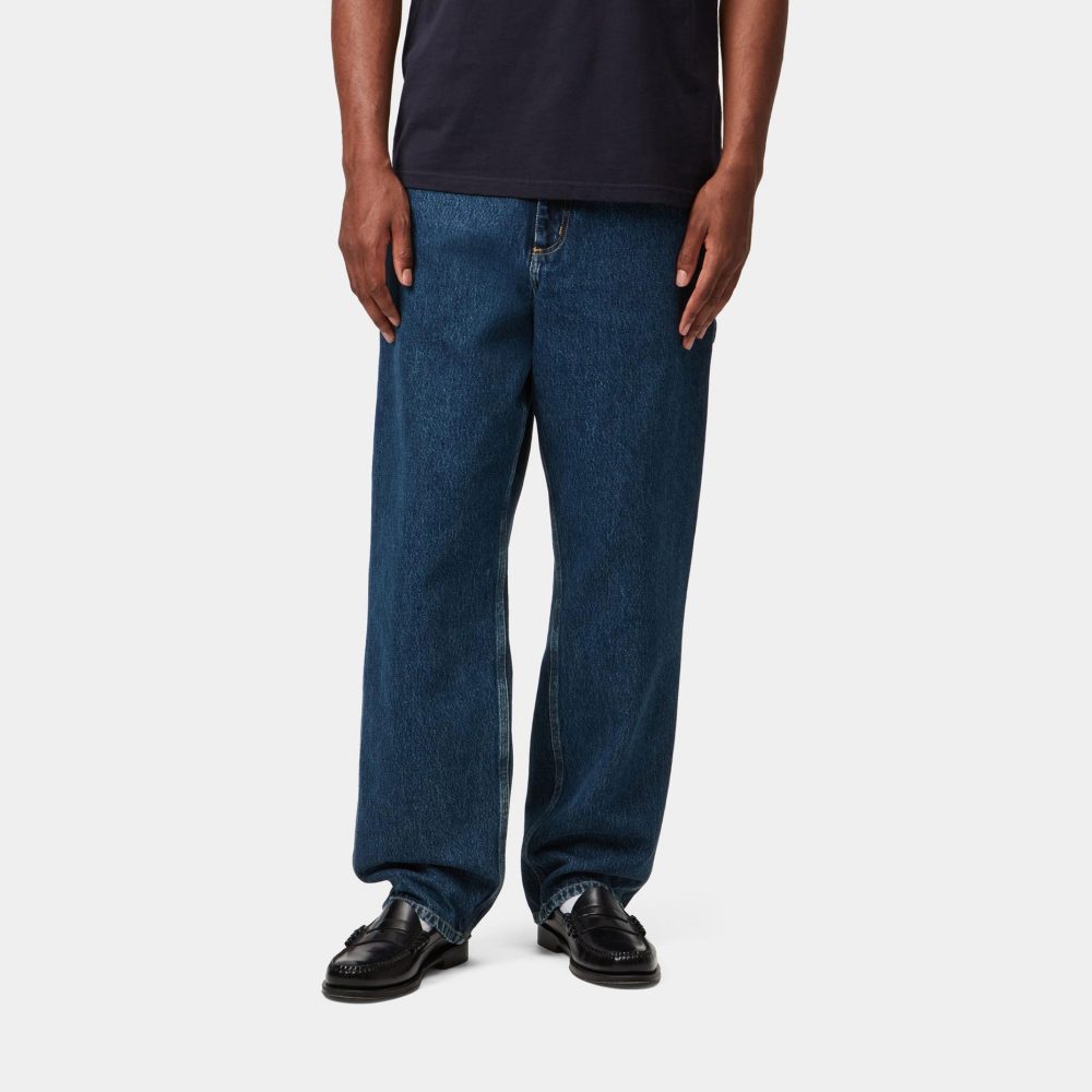 Carhartt WIP Single Knee Pant - Blue/Stone Washed
