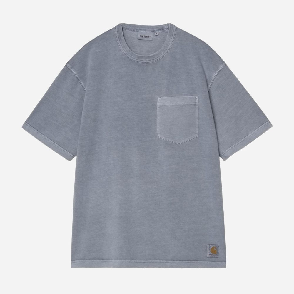 Carhartt WIP Torion Pocket Tee - Office Blue/Grind Wash Carhartt WIP Torion Pocket Tee - Office Blue/Grind Wash