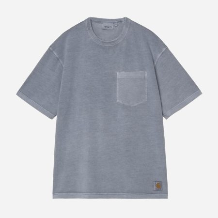 Carhartt WIP Torion Pocket Tee - Office Blue/Grind Wash Carhartt WIP Torion Pocket Tee - Office Blue/Grind Wash
