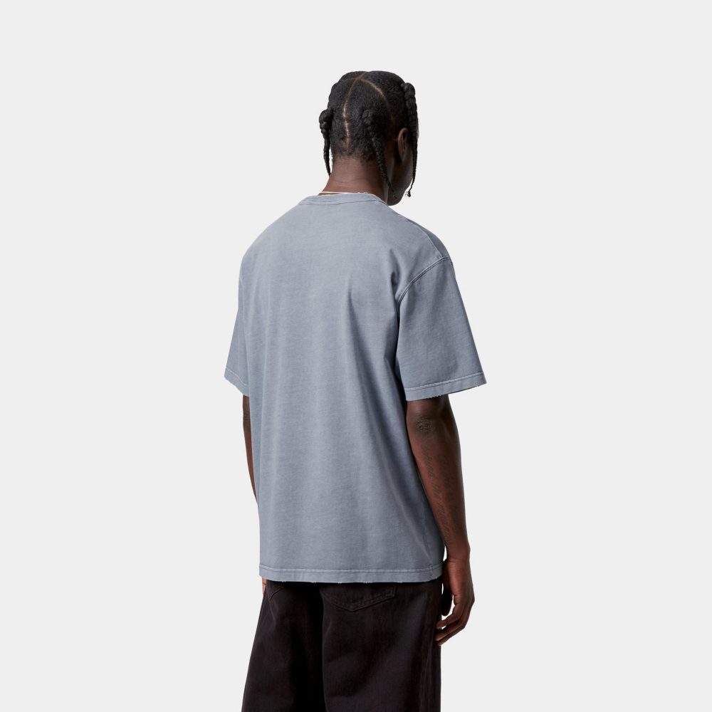 Carhartt WIP Torion Pocket Tee - Office Blue/Grind Wash Carhartt WIP Torion Pocket Tee - Office Blue/Grind Wash