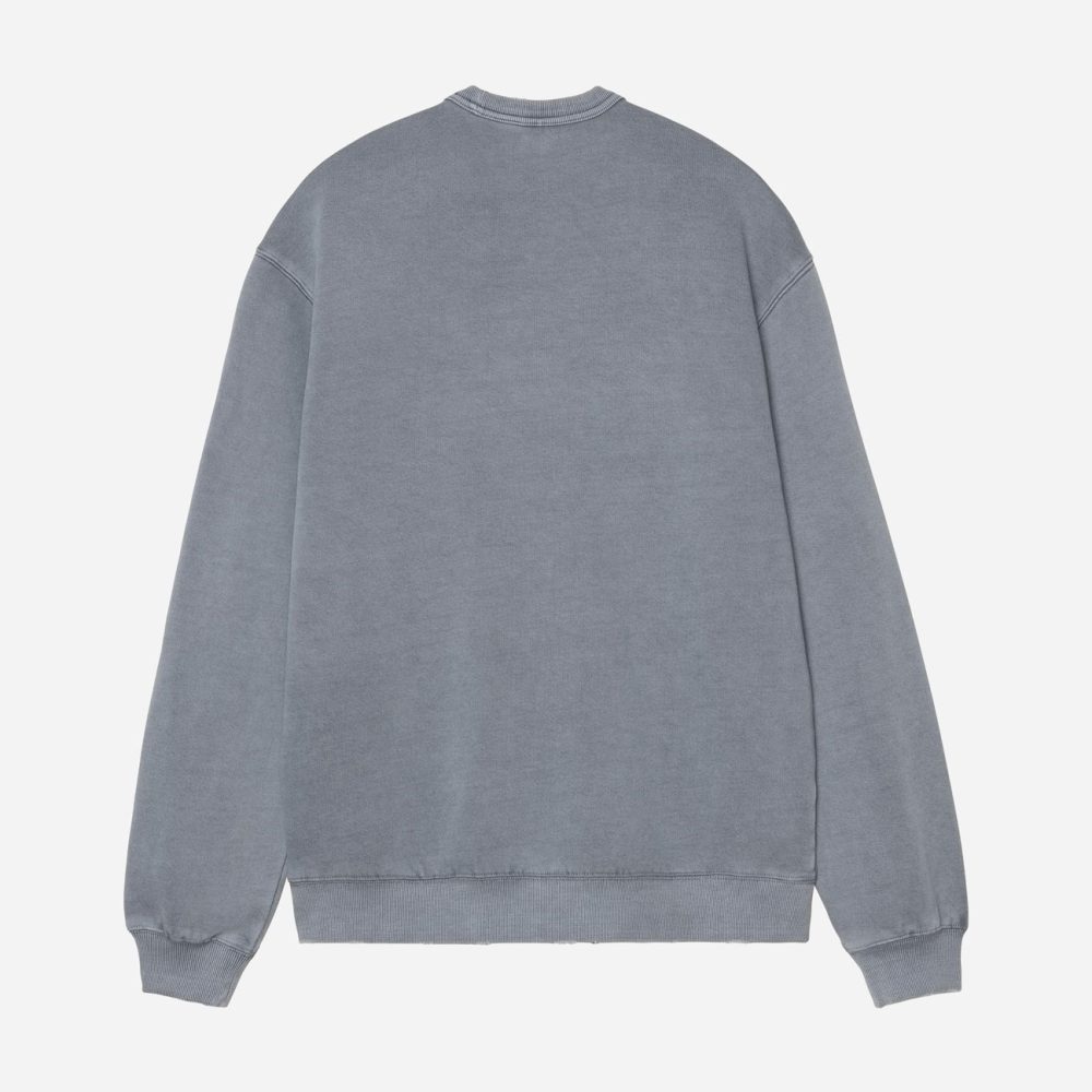 Carhartt WIP Torion Sweat - Office Blue/Grind Wash Carhartt WIP Torion Sweat - Office Blue/Grind Wash