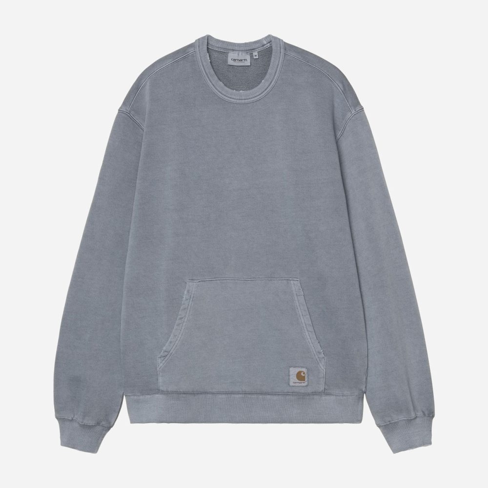 Carhartt WIP Torion Sweat - Office Blue/Grind Wash Carhartt WIP Torion Sweat - Office Blue/Grind Wash