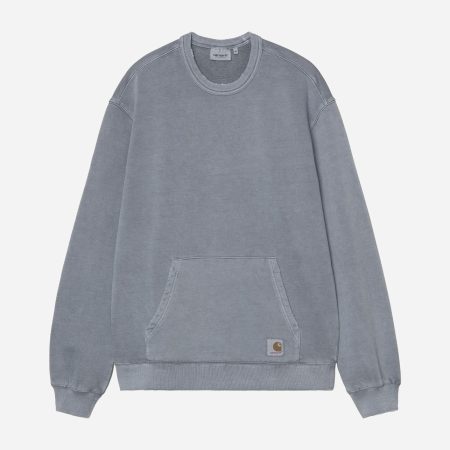 Carhartt WIP Torion Sweat - Office Blue/Grind Wash Carhartt WIP Torion Sweat - Office Blue/Grind Wash