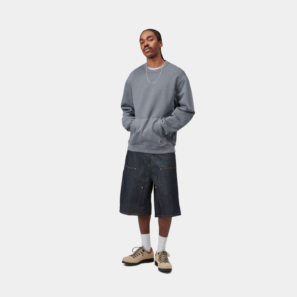 Carhartt WIP Torion Sweat - Office Blue/Grind Wash