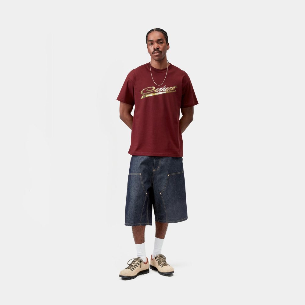 Carhartt WIP Vroooom Tee - Marsala