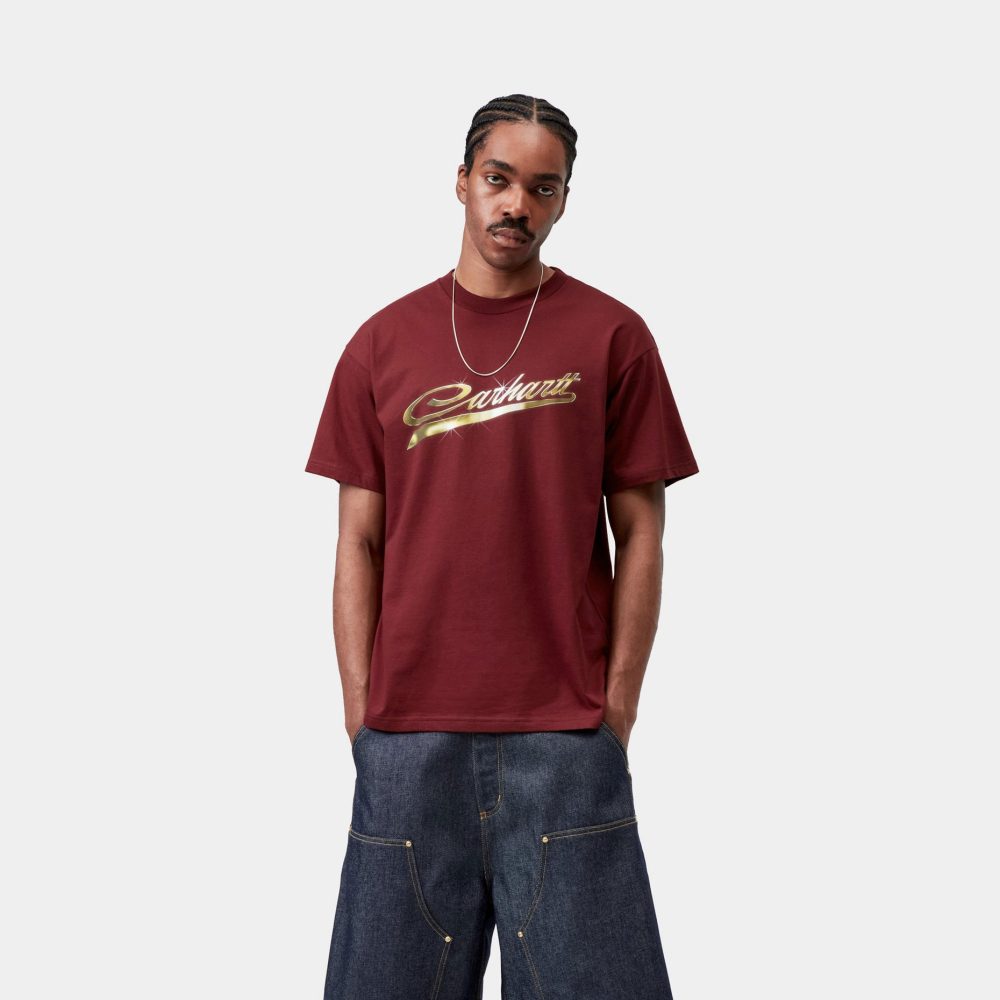 Carhartt WIP Vroooom Tee - Marsala