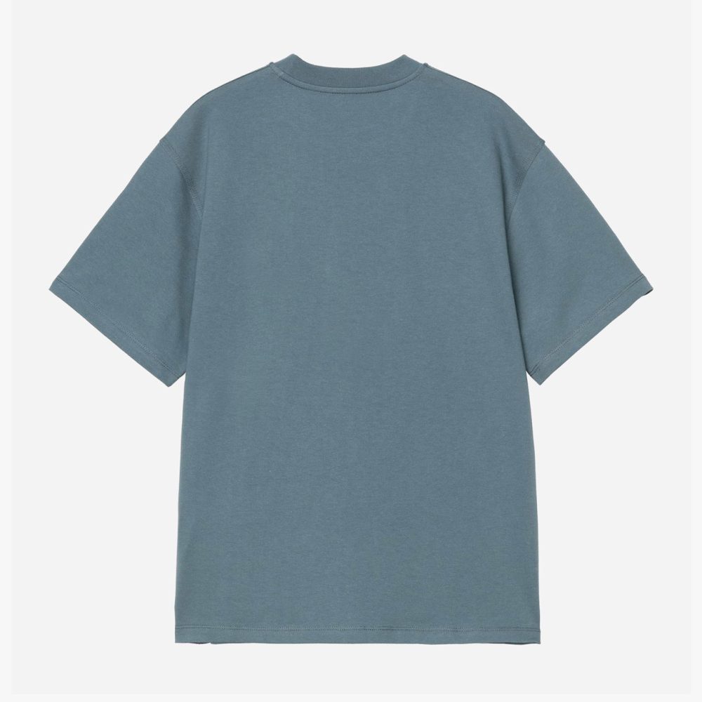 Carhartt WIP Women's American Script Tee - Office Blue