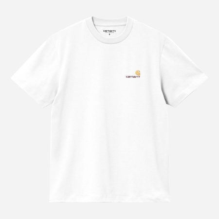 Carhartt WIP Women's American Script Tee - White Carhartt WIP Women's American Script Tee - White