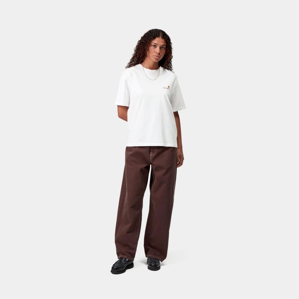 Carhartt WIP Women's American Script Tee - White