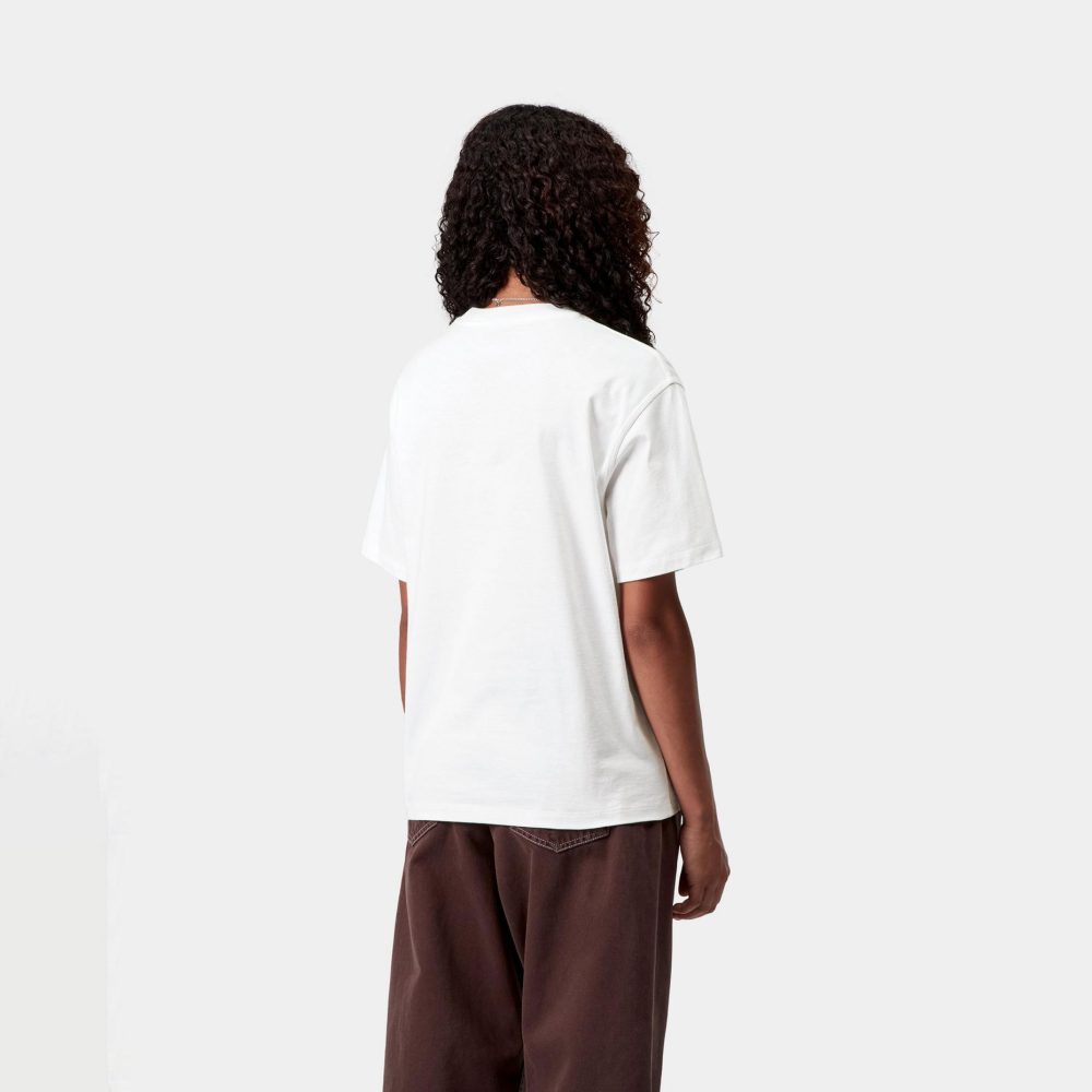 Carhartt WIP Women's American Script Tee - White Carhartt WIP Women's American Script Tee - White