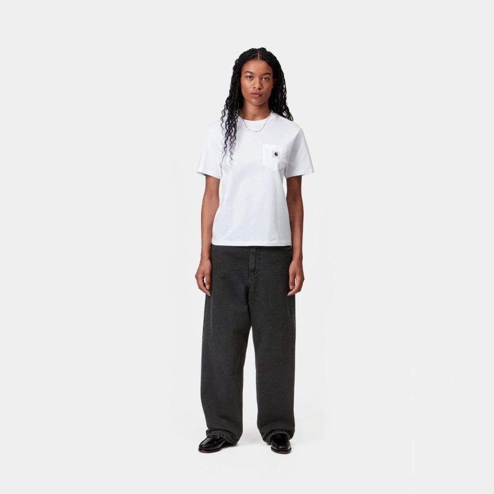 Carhartt WIP Women's Brandon Pant - Black/Stone Washed