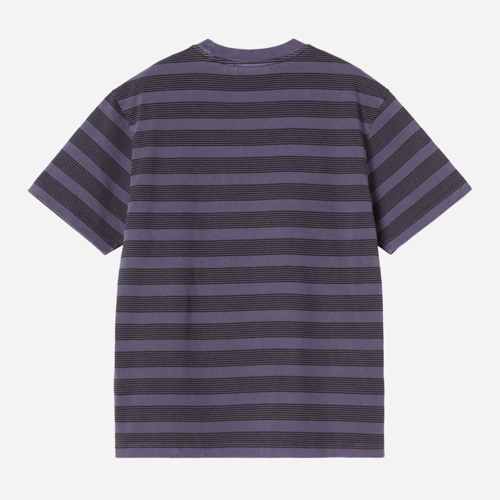 Carhartt WIP Women's Hanson Pocket Tee - Hanson W Stripe/Lokers/Garment Dyed Carhartt WIP Women's Hanson Pocket Tee - Hanson W Stripe/Lokers/Garment Dyed