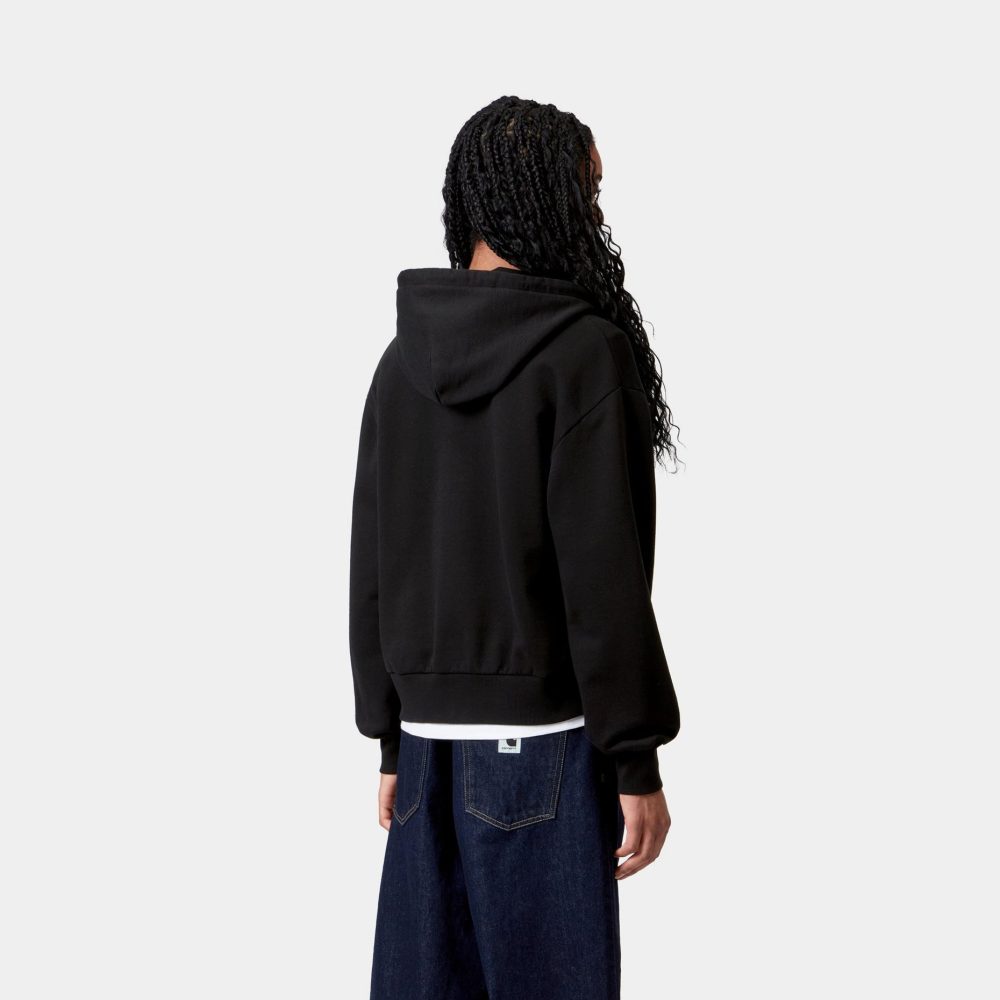 Carhartt WIP Women's Hooded Casey Jacket - Black/Silver Carhartt WIP Women's Hooded Casey Jacket - Black/Silver