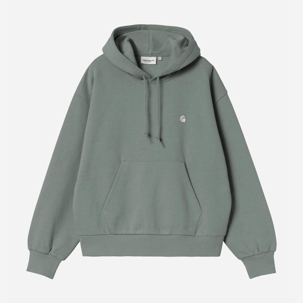 Carhartt WIP Women's Hooded Casey Sweat - Velvet Green/Silver
