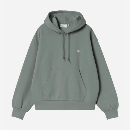 Carhartt WIP Women's Hooded Casey Sweat - Velvet Green/Silver