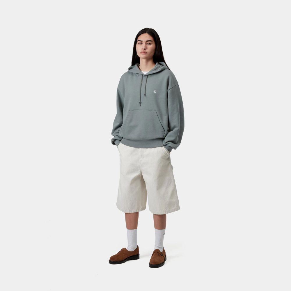 Carhartt WIP Women's Hooded Casey Sweat - Velvet Green/Silver