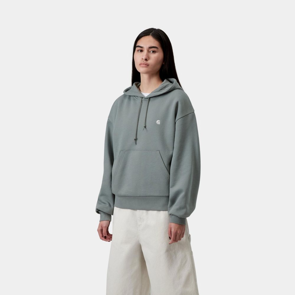 Carhartt WIP Women's Hooded Casey Sweat - Velvet Green/Silver