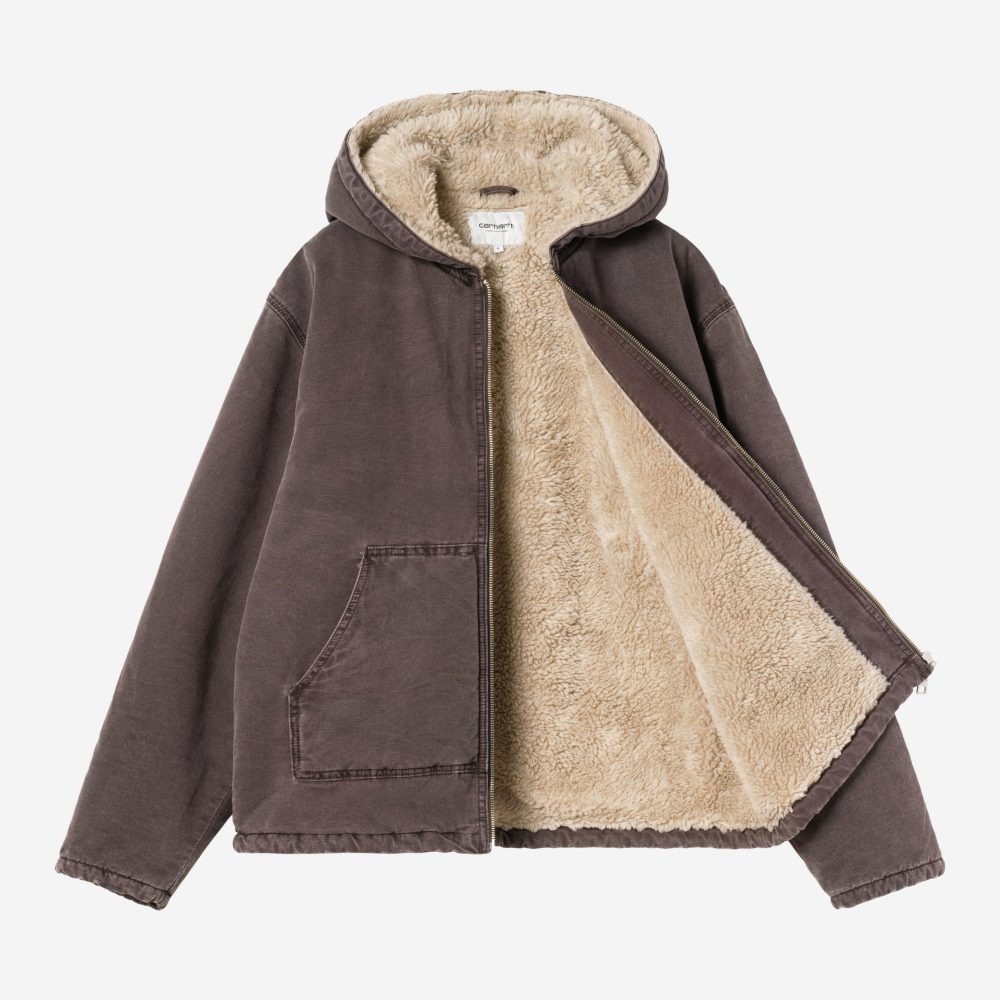Carhartt WIP Women's Hooded Mitch Jacket - Palisander/Dusky Canvas